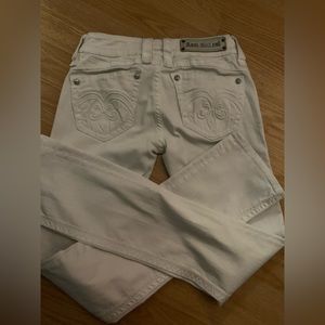 white y2k womens rock revival jeans